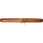Ralph Lauren Lauren Ralph Laurentil kvinder. 412802952005 Læderrem med prægning og brunt smykke (L), Casual