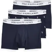 Ralph Lauren Polo Ralph Laurentil mænd. 714830299058 Sæt med 3 marineblå boxershorts (L), Afslappet, Bomuld