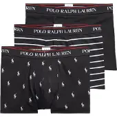 Ralph Lauren Boksershorts 'Classic' rubinrød / sort / hvid