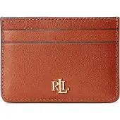 Ralph Lauren Lauren Ralph Laurentil kvinder. 432876732002 Brun læderkortholder (OSFA), Casual, Klassisk