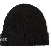 Lacoste Strikket Hat i Uld Sort