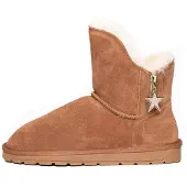 Gooce Støvletter 'Penny' creme / brun