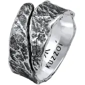 KUZZOI Ring sort / sølv
