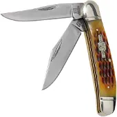 Rough Ryder Copperhead Amber Bone