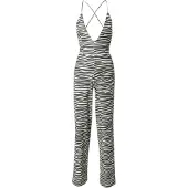 ABOUT YOU x Alina Eremia Jumpsuit 'Mina' sort / hvid