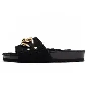 Bayton Pantoletter 'Dolomites' guld / sort