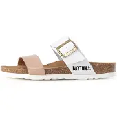 Bayton Pantoletter 'Valence' nude / brun / hvid