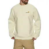 Carhartt WIP Sweatshirt 'American Script' beige / choko / gul
