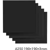 Snapmaker Frosted Sheet 2.0/190 × 190 × 3mm/5-pack Akrylplader
