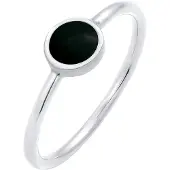 Elli Ring sort / sølv