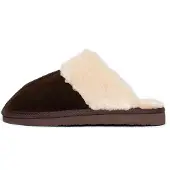 Minnetonka Hjemmesko 'Chesney Slide' creme / brun