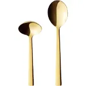Aida Raw serveringsske 2 dele Guld