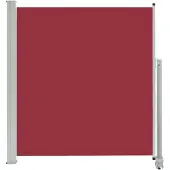 vidaXL sammenrullelig sidemarkise til terrassen 140 x 300 cm rød