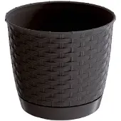 Prosperplast RATOLLA ROUND DRLO250-440U rund urtepotte 25x22 cm farve Umbra