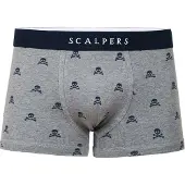 Scalpers Boksershorts navy / grå-meleret