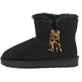 Gooce Snowboots 'Gloria' lysebrun / sort