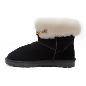 Gooce Snowboots 'Gertrude' guld / sort / uldhvid