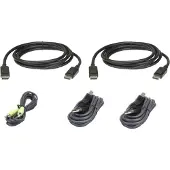 Aten 2L-7D03UDPX5 - Kabelsæt til tastatur / video / mus (KVM) - TAA-kompatibel - for CS1144DP4C, CS1148DP4, CS1148DP4C