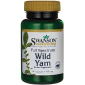 Swanson Health , Full Spectrum, Vild Yam, 400 mg, 60 kapsler