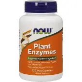 Now , Plante Enzymer, 120 Veg Kapsler