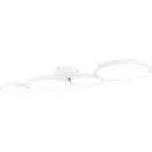 QAZQA Hvid loftslampe inkl. LED 3-trins dæmpbar 4-lys - Lupolo