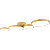 QAZQA Loftslampe guld inkl. LED 3-trins lysdæmper 4-lys - Lupolo