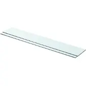 vidaXL hylder 2 stk. glaspanel 80 x 12 cm klar