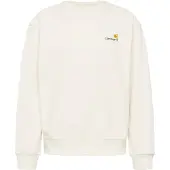 Carhartt WIP Sweatshirt 'American Script' beige / choko / gul