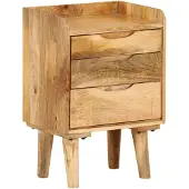 vidaXL sengeskab massivt mangotræ 40 x 30 x 59,5 cm