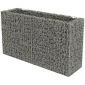 vidaXL gabion-højbed 180x50x100 cm galvaniseret stål