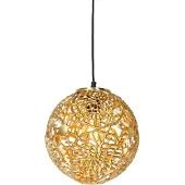 QAZQA Art Deco Pendellampe guld - Maro