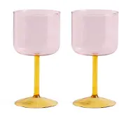 HAY Tint vinglas 25 cl 2-pak Lyserød/Gul