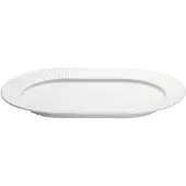 Pillivuyt Plissé serveringsfad, oval Hvid