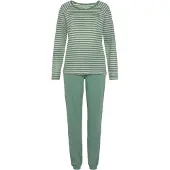 Vivance Pyjamas pastelgul / smaragd