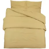 vidaXL sengetøj 200x220 cm let mikrofiberstof gråbrun
