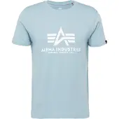 Alpha industries Bluser & t-shirts 'Basic Logo' himmelblå