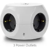 Ewent Ew3939 3 Stikkontakter Med Afbryder Forlængerledning 4000w