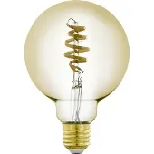 Eglo CONNECT-Z E27 LED G95 amberfarvet globepære med spiral og forskelligt hvidt lys