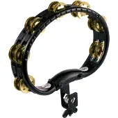 Meinl Percussion ABS Brass Jingle Mountable Tambourine TMT2BBK