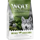 Wolf of Wilderness "Untamed Grasslands" Hest - Kornfri - 5 x 1 kg