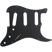 Fender 11 hole Modern 1-Ply SSS Pickguard Black