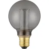 Eglo E27 LED G80 røgfarvet globe dekorationspære med varmt hvidt lys
