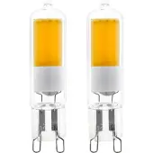 Eglo G9 LED COB klar lyskilde med varmt hvidt lys, 2 styks pakke
