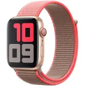 Apple Ægte Watch rem Sport Loop Nylon Silikone 44MM til iWatch