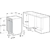 Gorenje 3838782574443 - Opvaskemaskine - Sort, Sølv