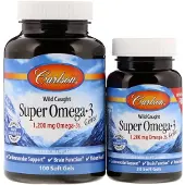 Carlson Labs , Wild Caught Super Omega-3 Gems, 100 + 30 Soft Gels