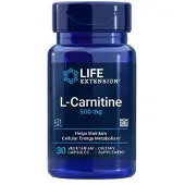 Life Extension , L-Carnitine, 500 mg, 30 Vegetariske Capsuler