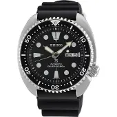 Seiko Herreur SRPE93K1 Prospex Turtle Sort/Gummi Ø45 mm