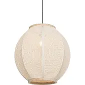 QAZQA Oriental Pendellampe Natur 46 cm - Rob