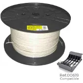 EDM Tubular Rulle Med Flerlederkabel 2x1 Mm 400 M
